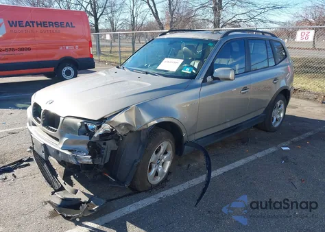 2007 BMW X3 3.0Si from USA, damaged, VIN WBXPC93407WF02349